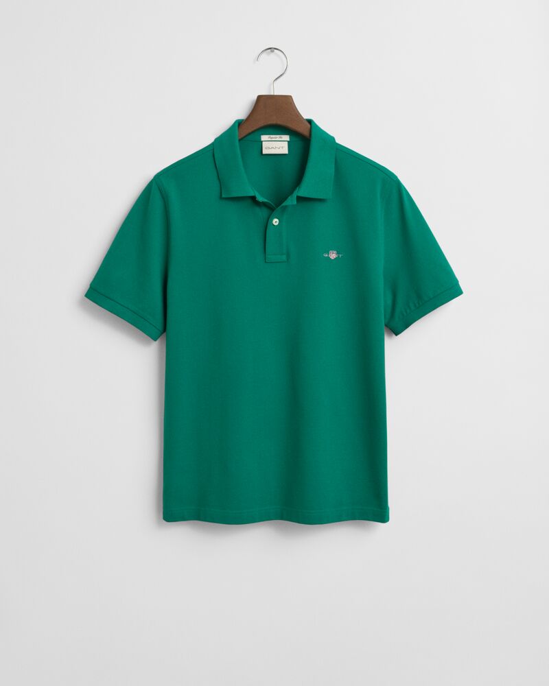 REG SHIELD SS PIQUE POLO Green / S