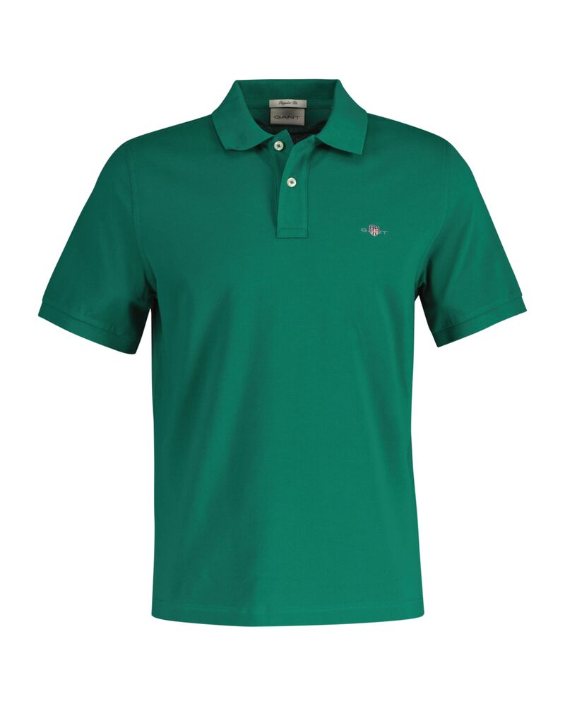 REG SHIELD SS PIQUE POLO Green / S