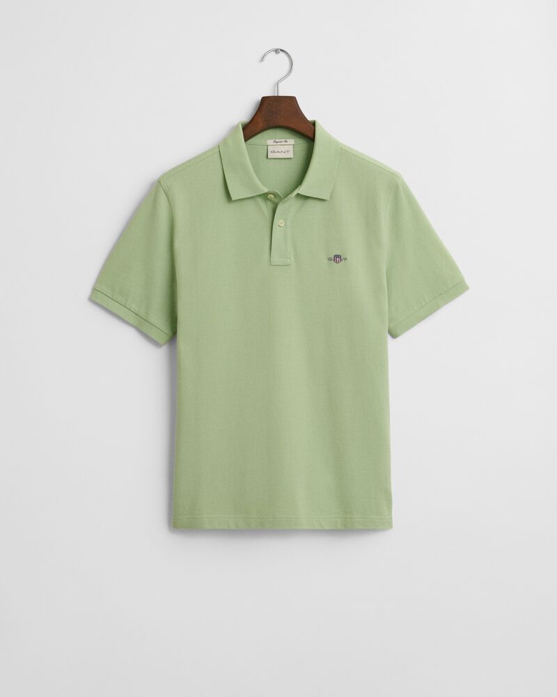 REG SHIELD SS PIQUE POLO Green / S