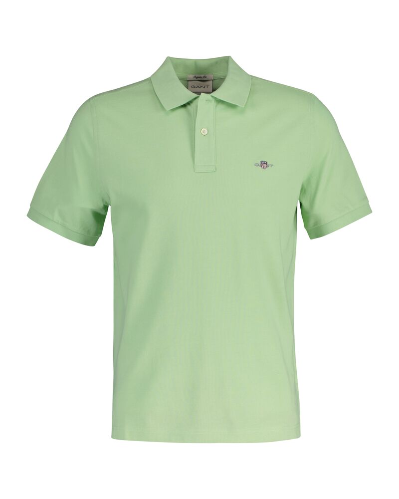 REG SHIELD SS PIQUE POLO Green / S