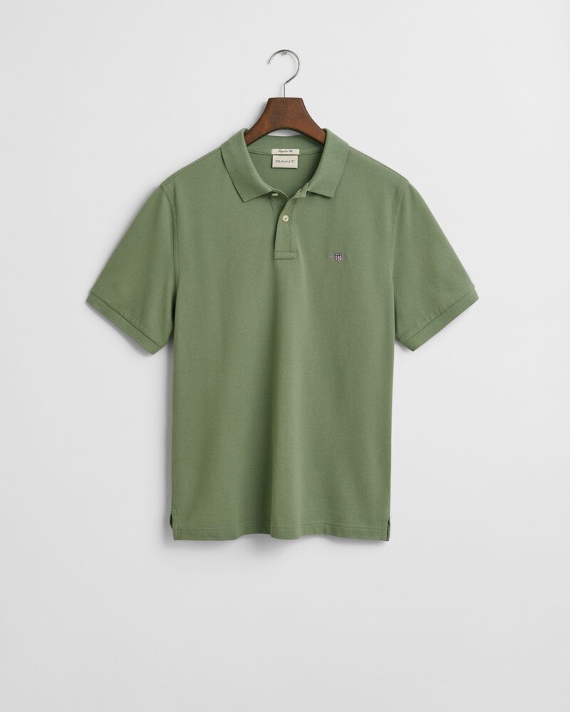 REG SHIELD SS PIQUE POLO Green / S