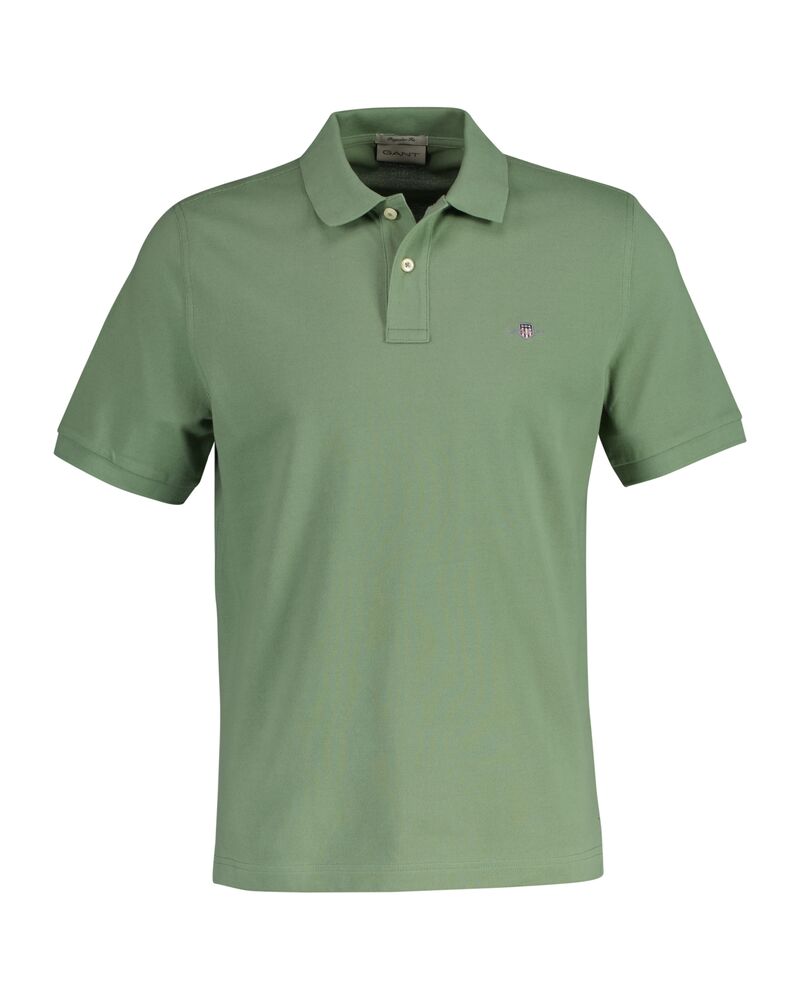 REG SHIELD SS PIQUE POLO Green / S