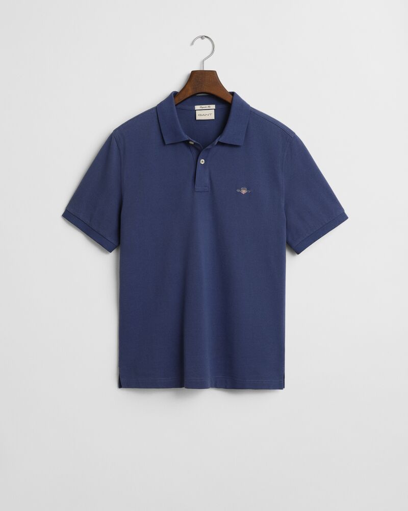 REG SHIELD SS PIQUE POLO Blue / S