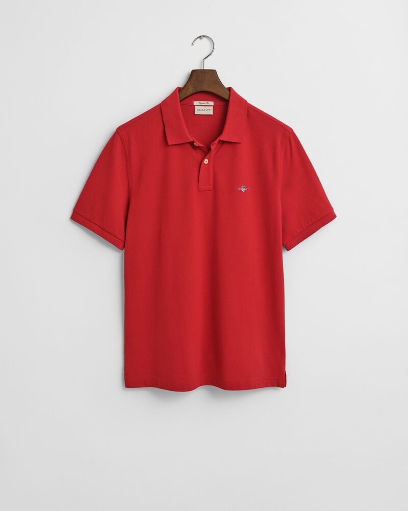 REG SHIELD SS PIQUE POLO Red / S