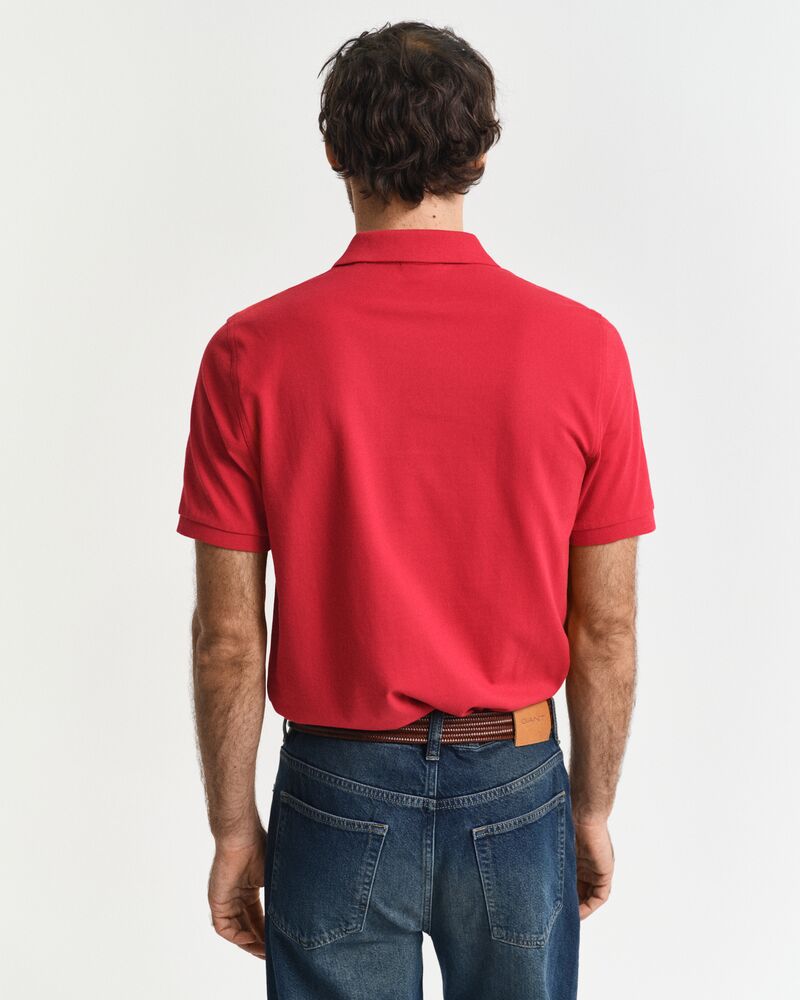 REG SHIELD SS PIQUE POLO Red / S