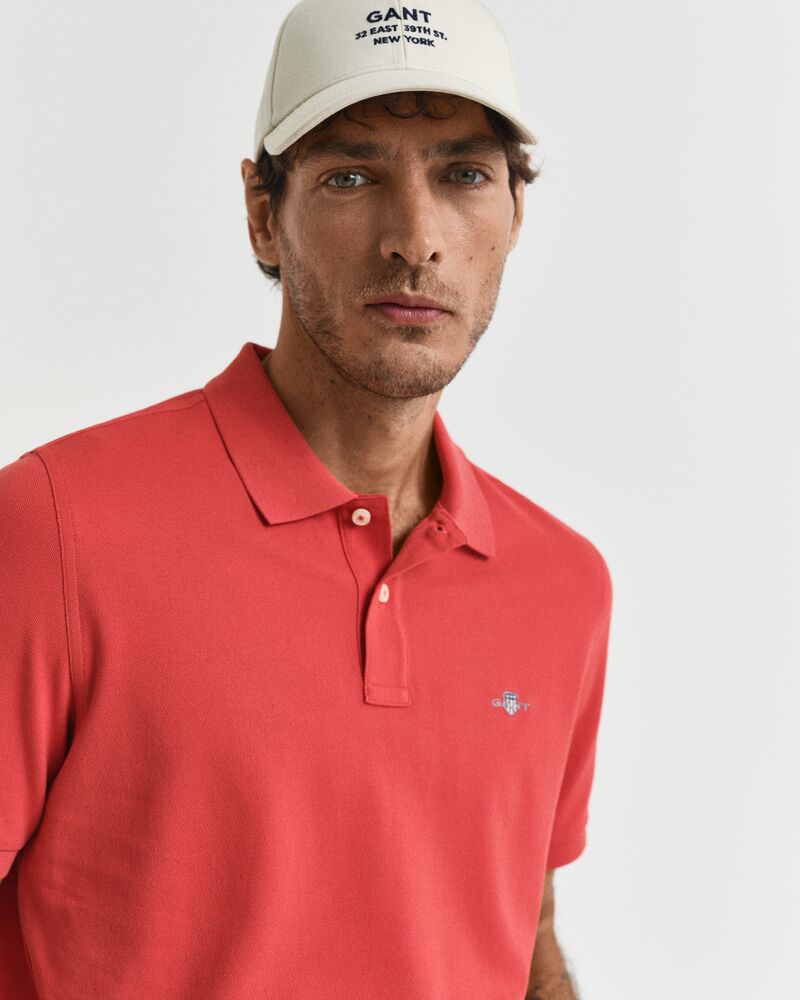 REG SHIELD SS PIQUE POLO Red / S