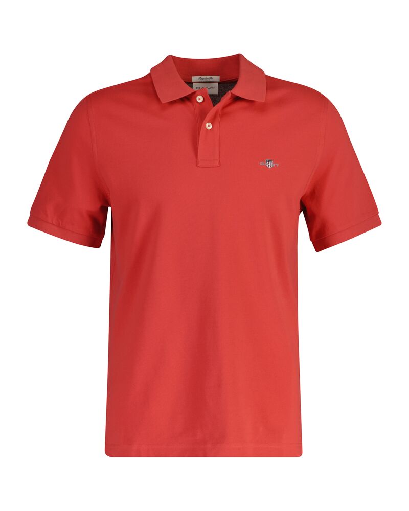 REG SHIELD SS PIQUE POLO Red / S