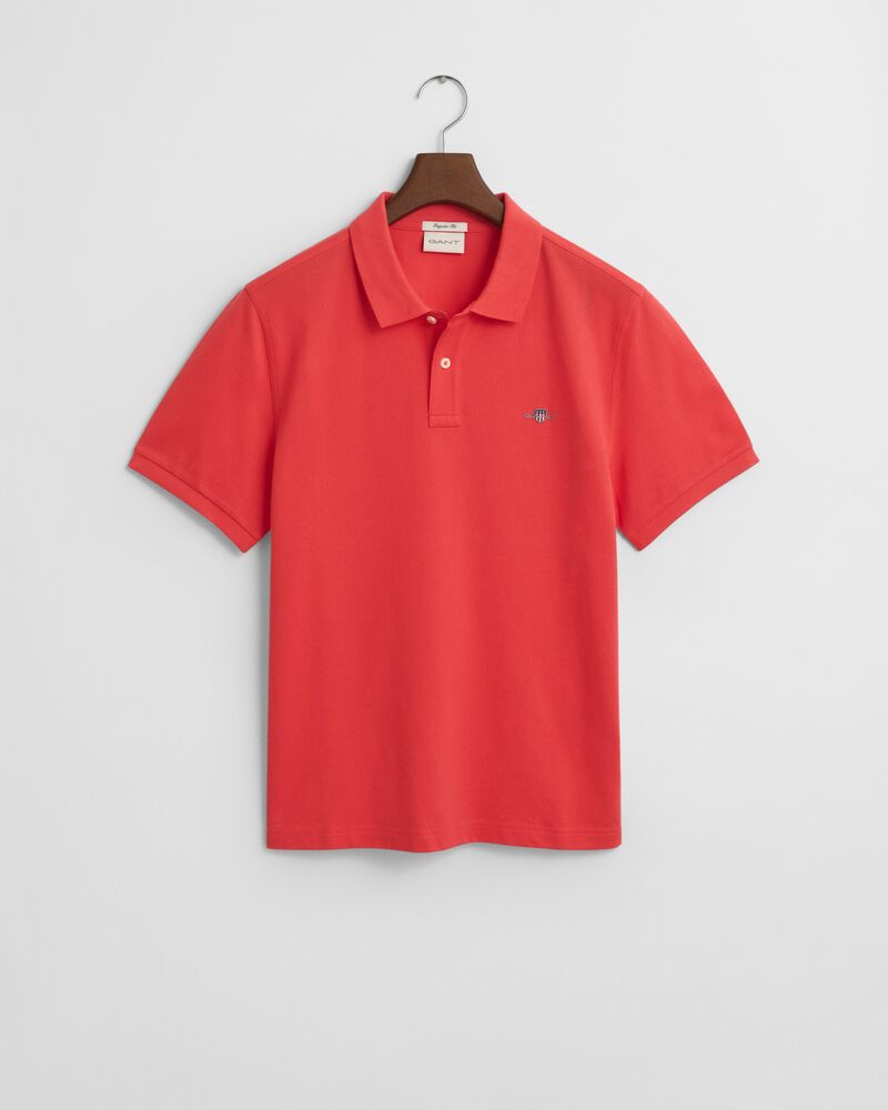 REG SHIELD SS PIQUE POLO Red / S