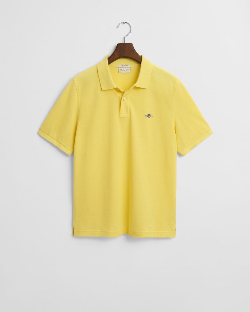 REG SHIELD SS PIQUE POLO Yellow / S