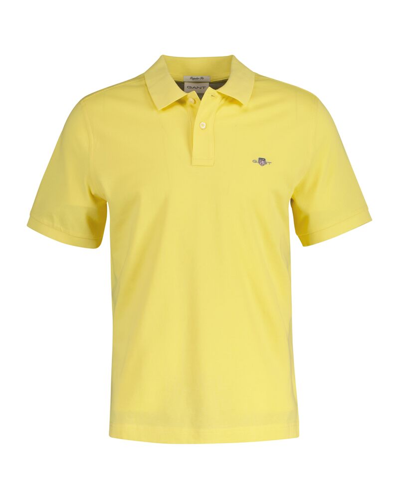 REG SHIELD SS PIQUE POLO Yellow / S