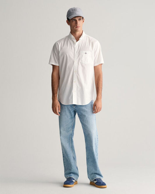 REG CLASSIC POPLIN SS SHIRT White / S