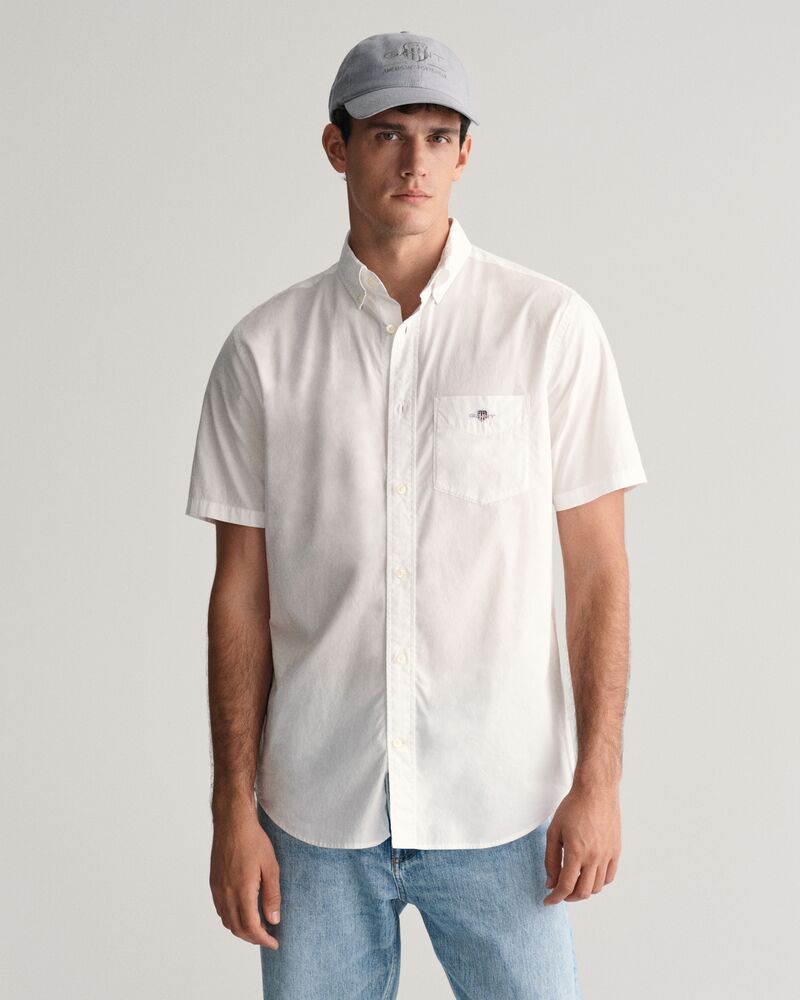 REG CLASSIC POPLIN SS SHIRT White / S