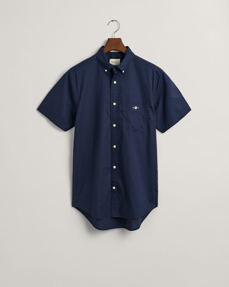 REG CLASSIC POPLIN SS SHIRT Blue / S