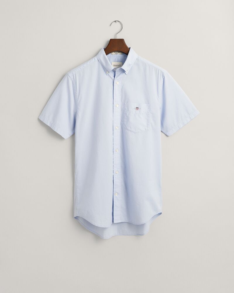 REG CLASSIC POPLIN SS SHIRT Blue / S