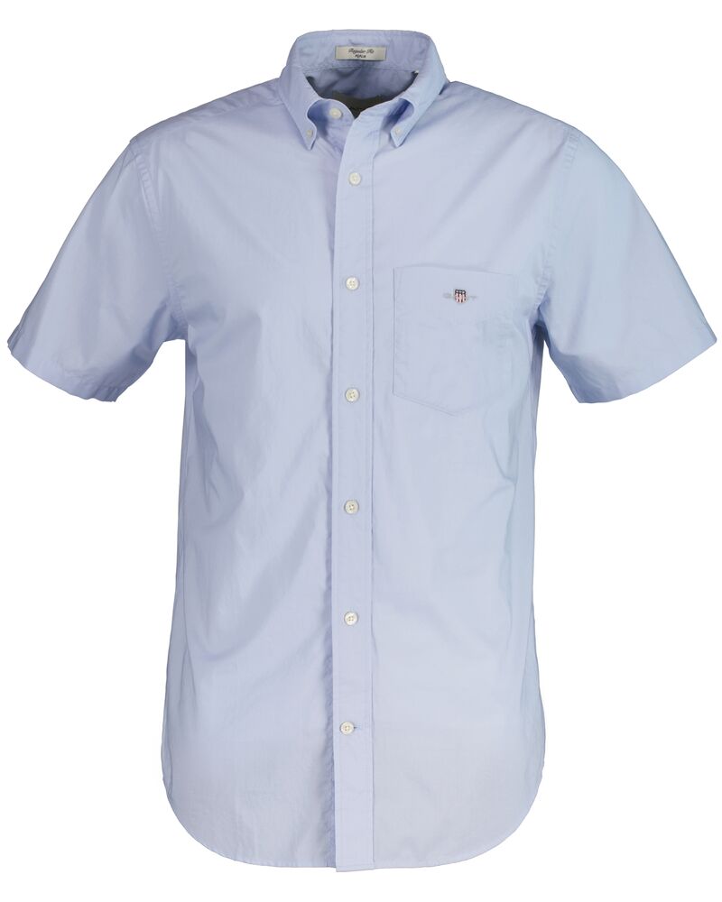 REG CLASSIC POPLIN SS SHIRT Blue / S