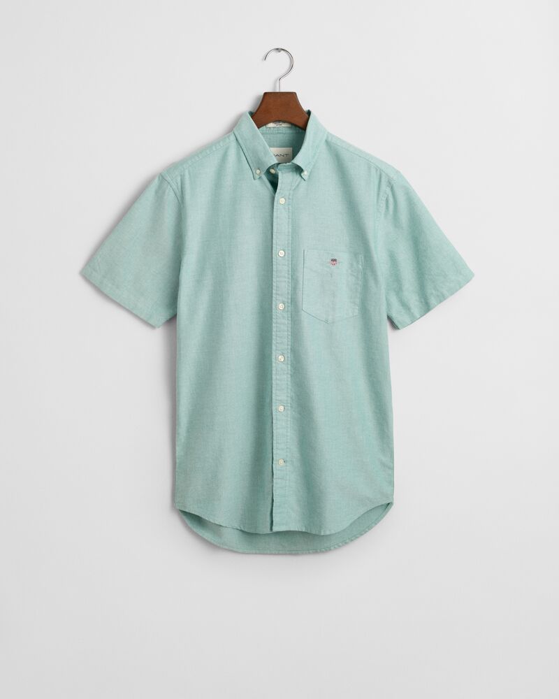 REG CLASSIC OXFORD SS SHIRT Green / S