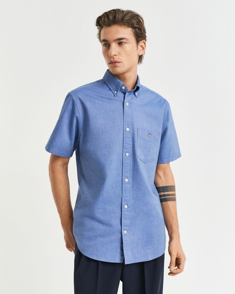 REG CLASSIC OXFORD SS SHIRT Blue / S