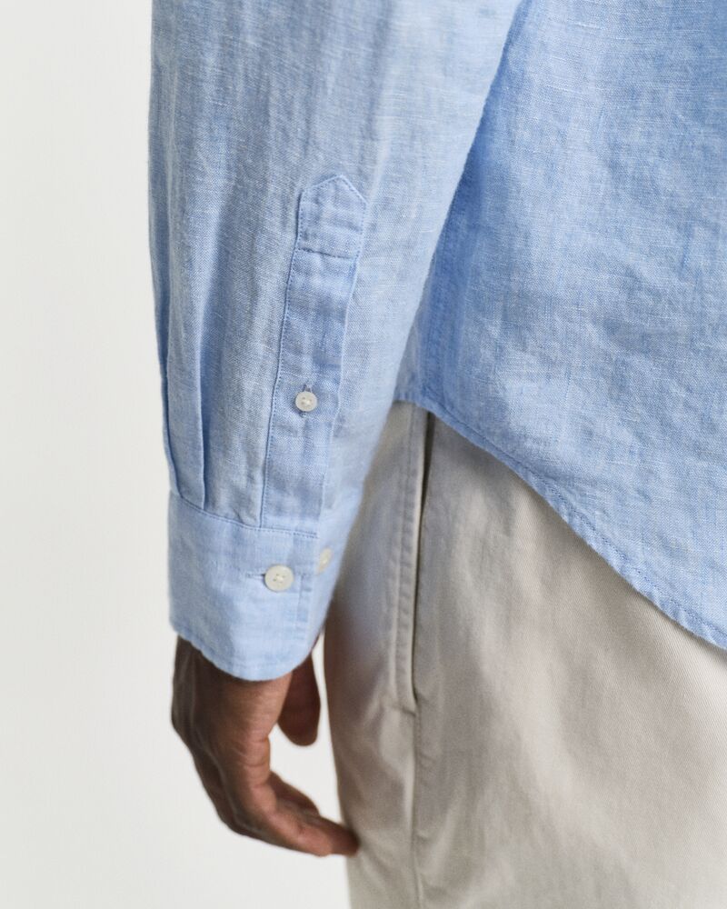 REG LINEN SHIRT Blue / S