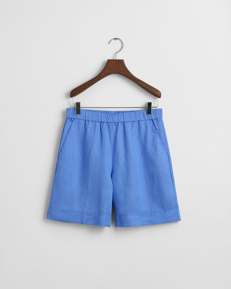 REL LINEN BLEND PULL ON SHORTS Blue / 32