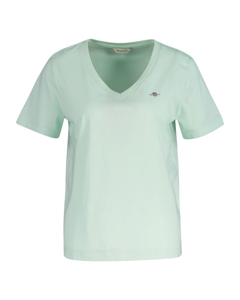 REG SHIELD SS V-NECK T-SHIRT Green / S