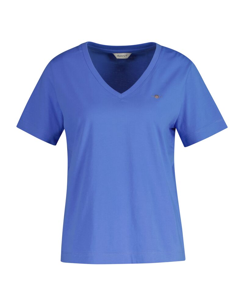 REG SHIELD SS V-NECK T-SHIRT Blue / S