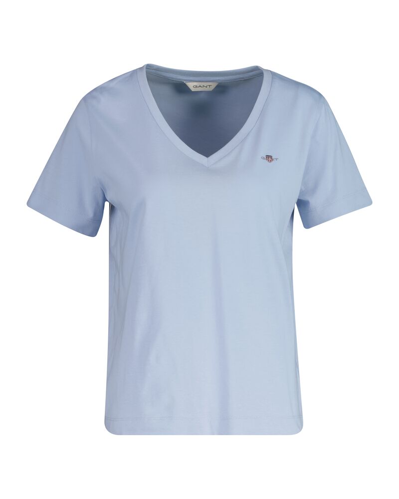 REG SHIELD SS V-NECK T-SHIRT Blue / S