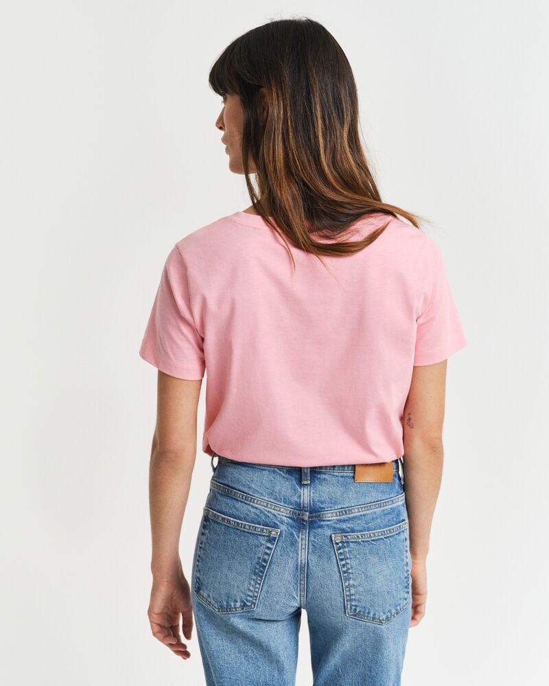 REG SHIELD SS V-NECK T-SHIRT Pink / S