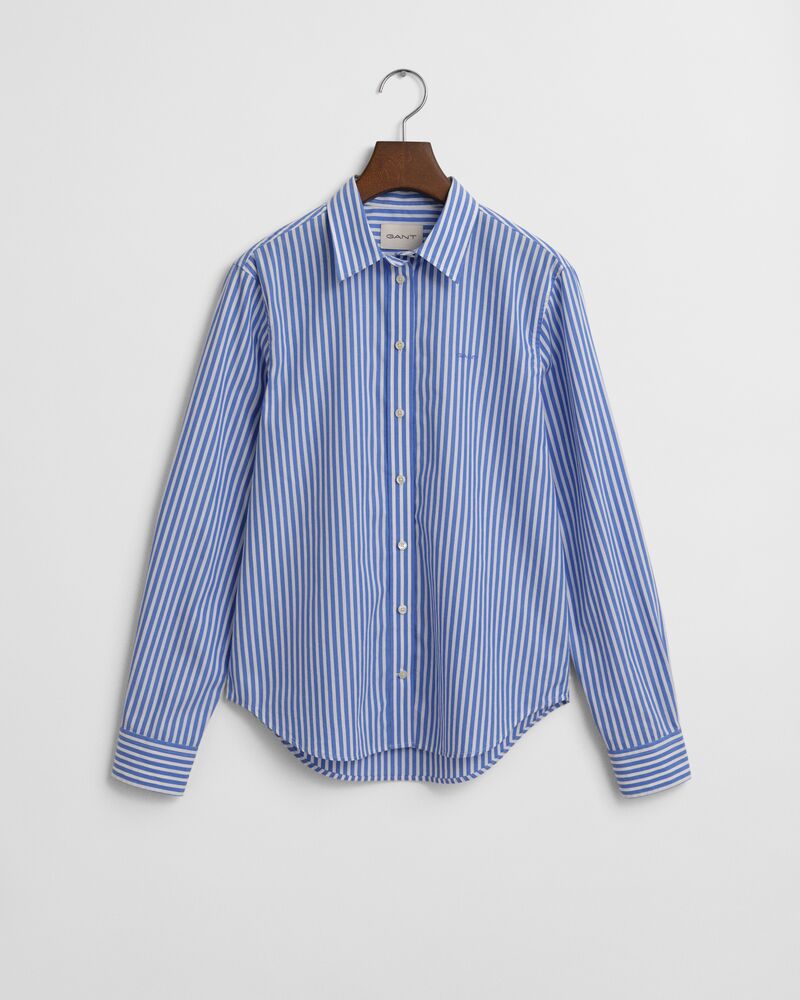 REG CLASSIC POPLIN STRIPED SHIRT Blue / 32