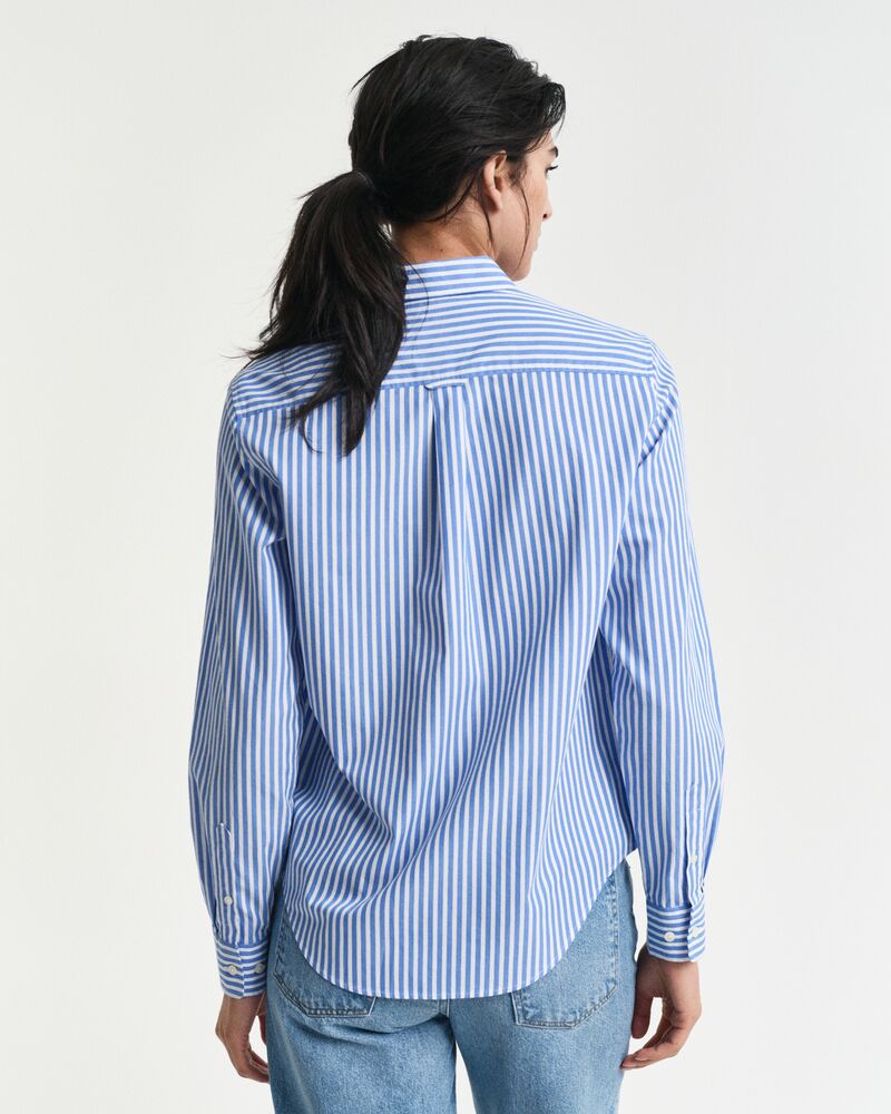 REG CLASSIC POPLIN STRIPED SHIRT Blue / 32