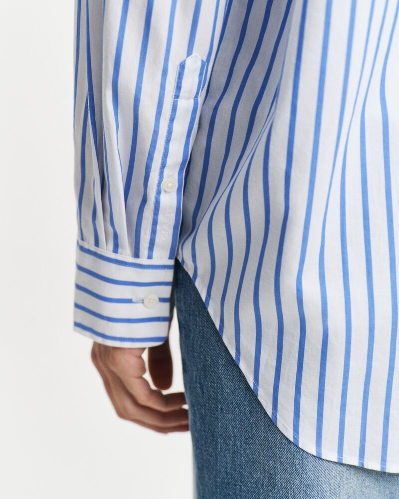 REL CLASSIC POPLIN STRIPED SHIRT Blue / 32