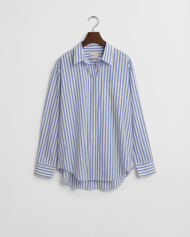 REL CLASSIC POPLIN STRIPED SHIRT Blue / 32