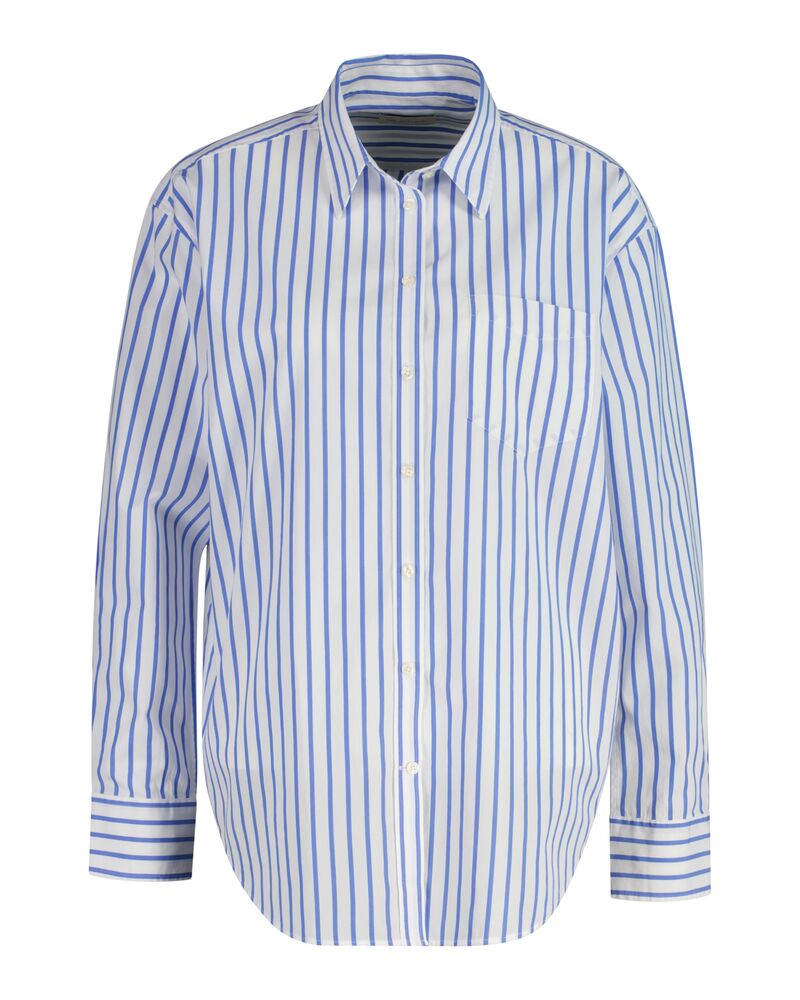 REL CLASSIC POPLIN STRIPED SHIRT Blue / 32