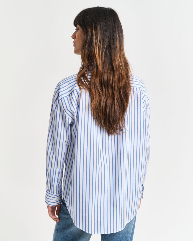 REL CLASSIC POPLIN STRIPED SHIRT Blue / 32