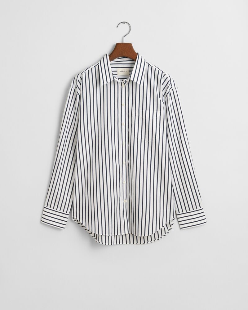 REL CLASSIC POPLIN STRIPED SHIRT Blue / 32