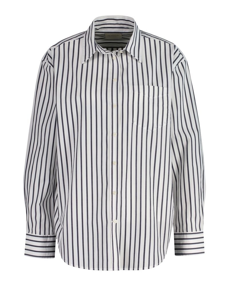 REL CLASSIC POPLIN STRIPED SHIRT Blue / 32