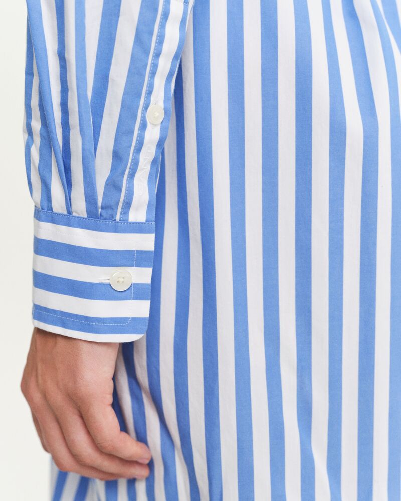 REL STRIPED POPLIN SHIRT DRESS White / 32