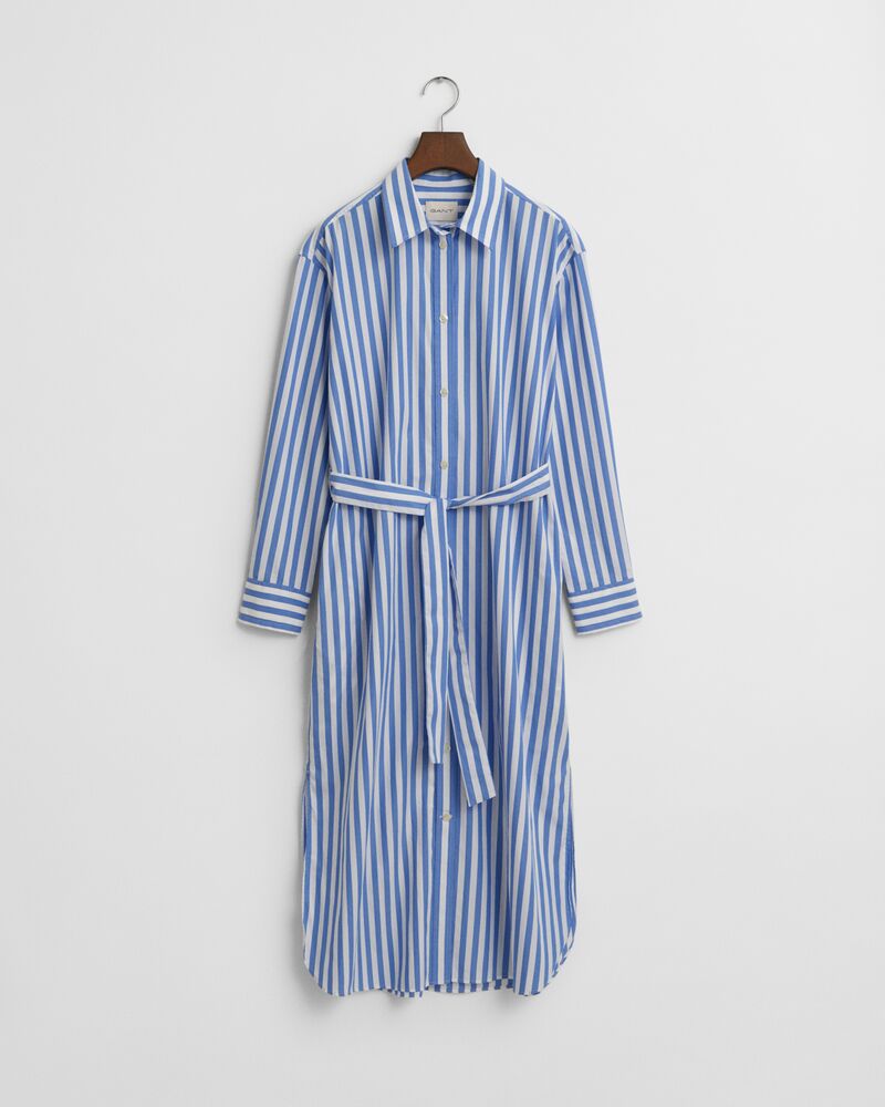 REL STRIPED POPLIN SHIRT DRESS White / 32