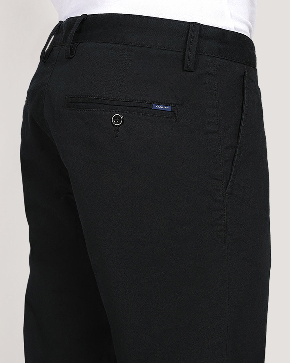 Gant Regular Twill Mid-Rise Chinos BLACK / 32X32