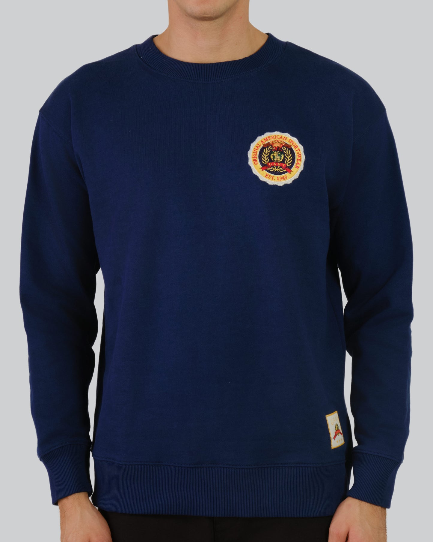 World Crest Relax C-Neck Sweat Rich Navy / M