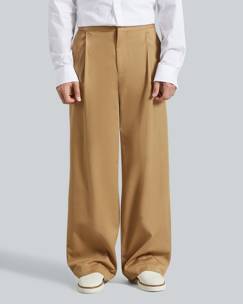 Gant Ike Twill Pants – Straight-Leg Cotton Chinos Cavalry Beige / 52