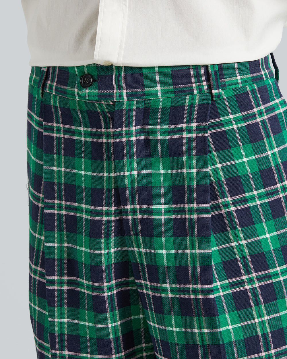 Gant Prep Check Suit Pants – Regular Fit Cotton Blend Chinos Lavish Green / 52