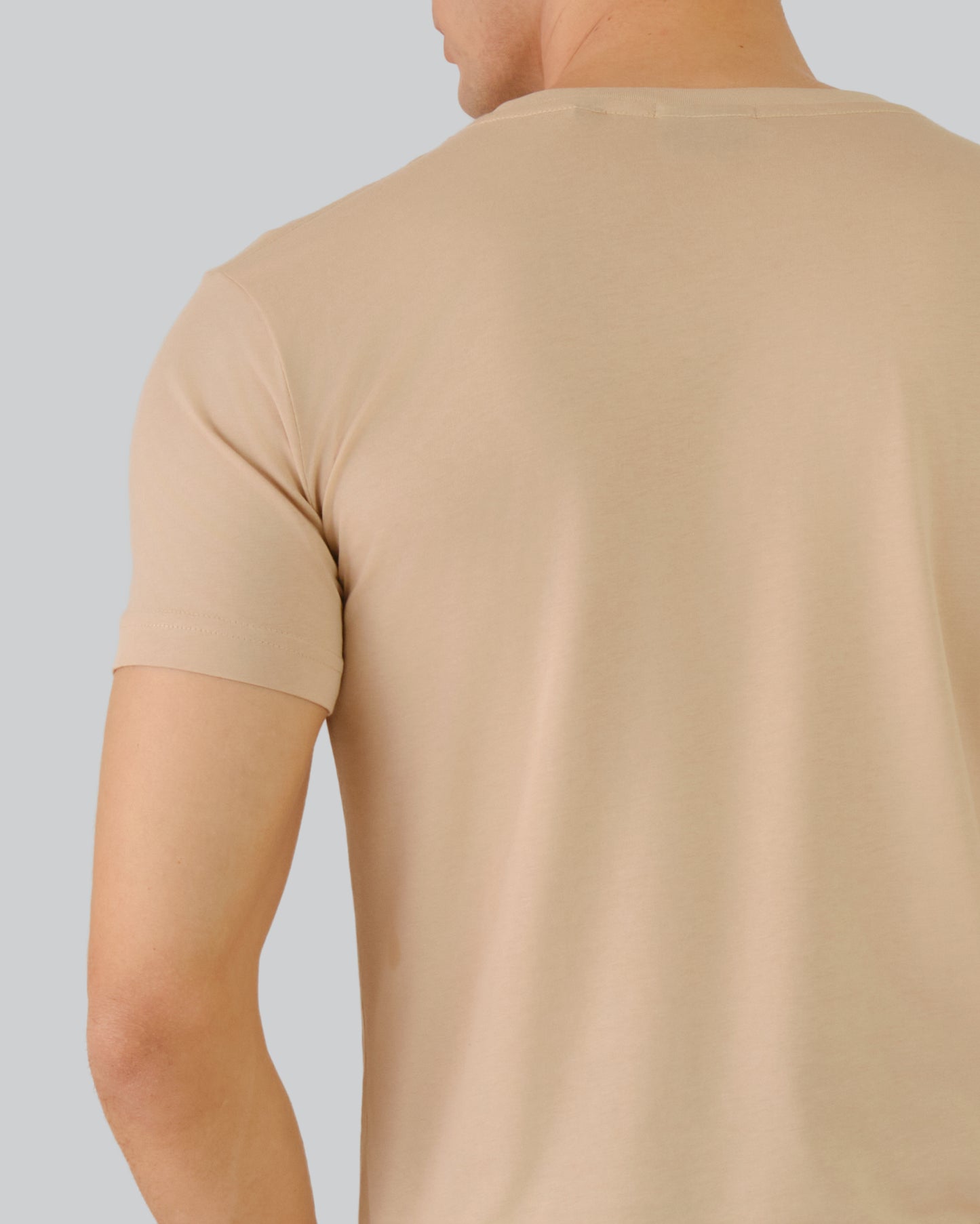 Original Slim V-Neck T-Shirt Dry Sand / M