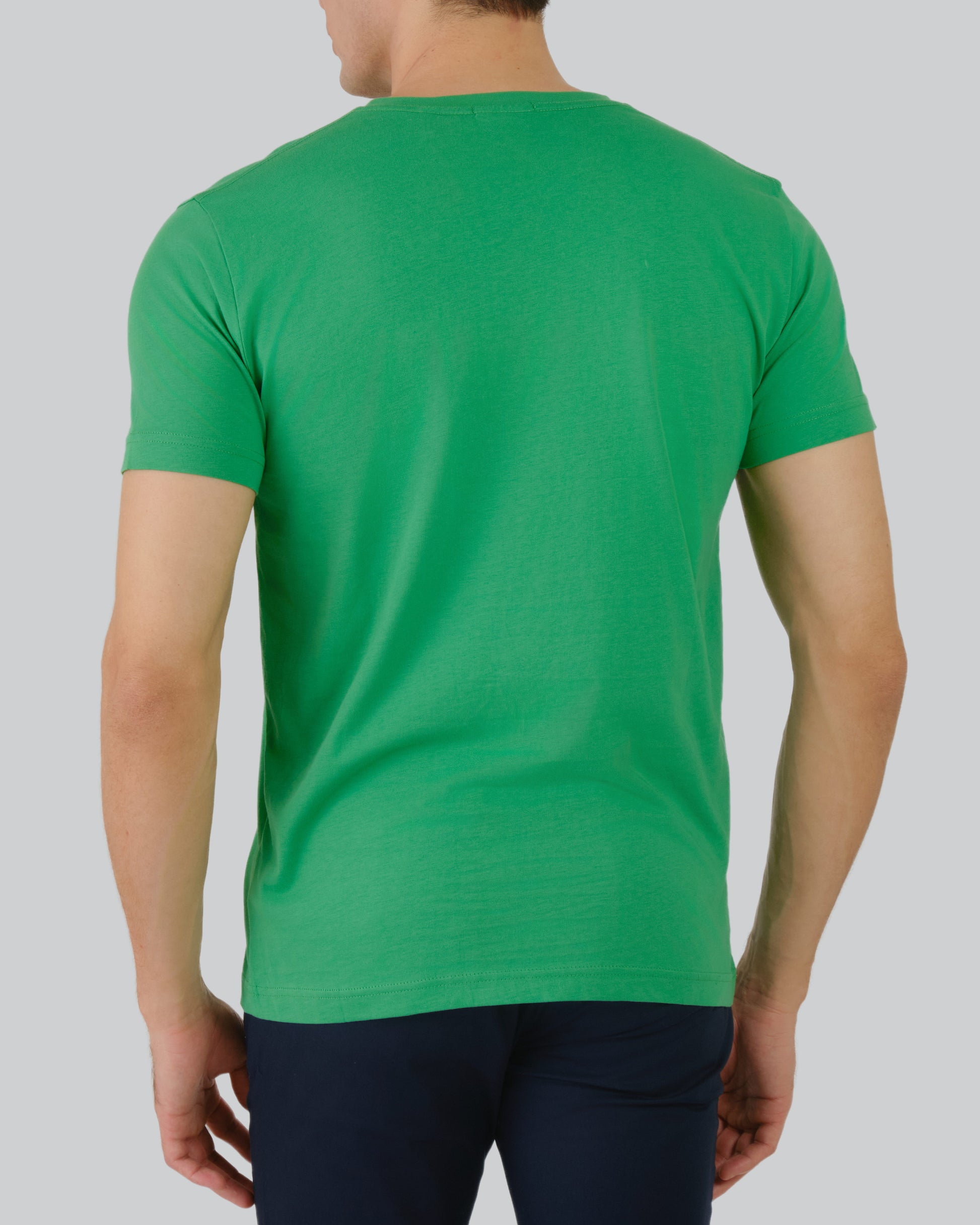 Original Slim V-Neck T-Shirt Mid Green / L