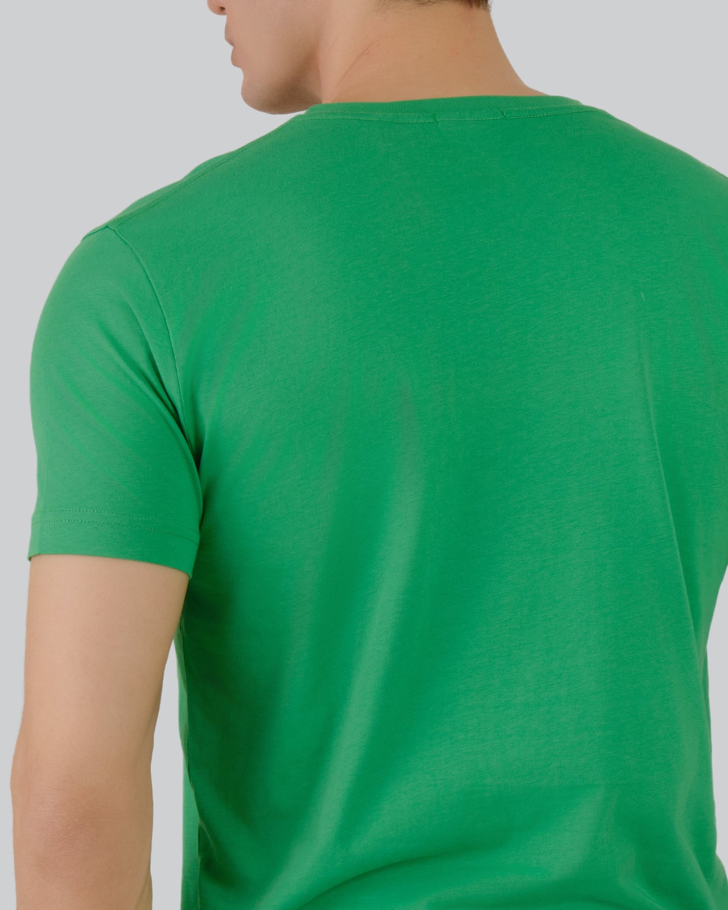 Original Slim V-Neck T-Shirt Mid Green / L