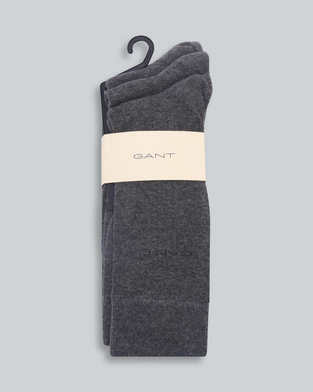 3-Pack Soft Cotton Socks Charcoal Melange / 43-45