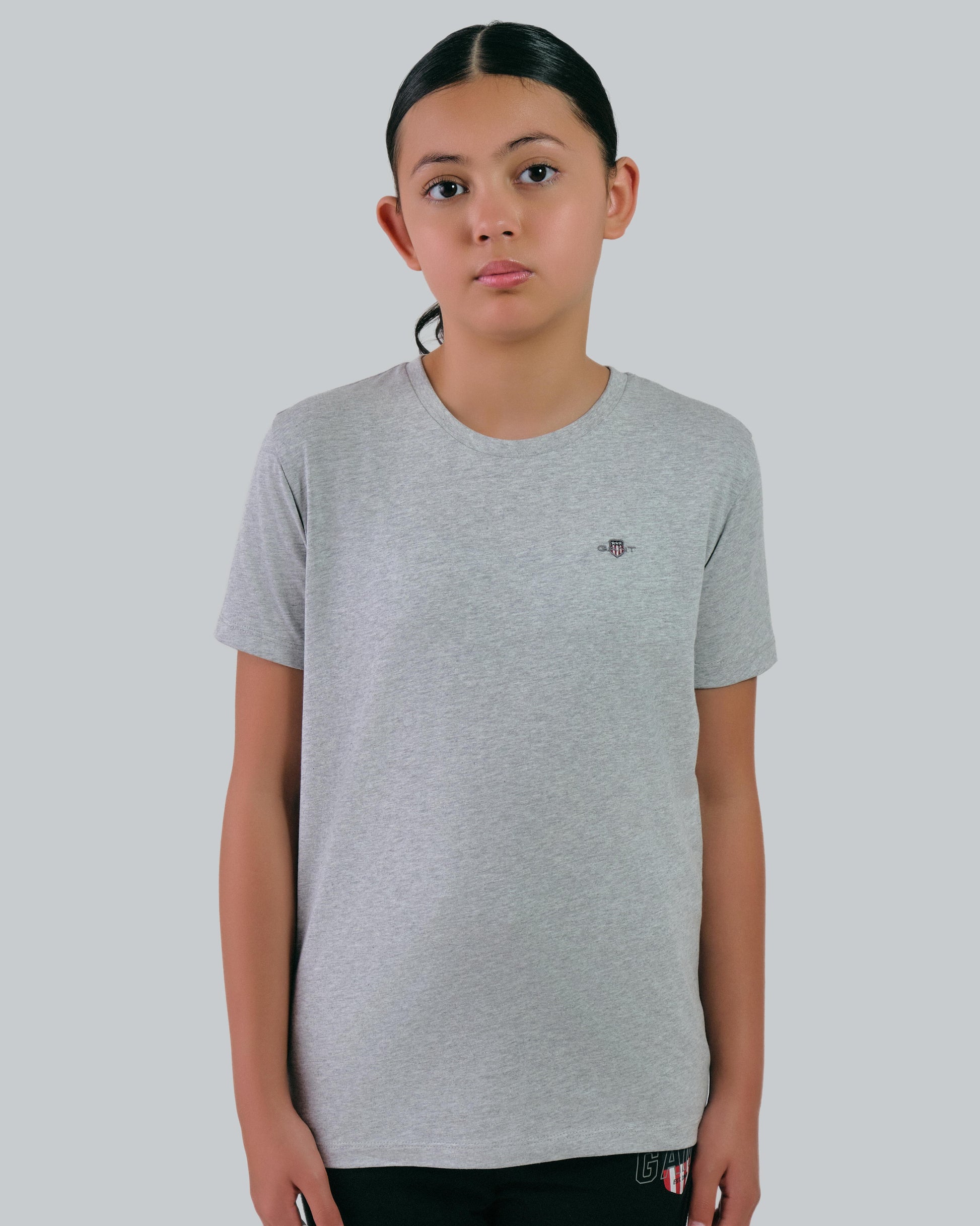 Teens Shield T-Shirt Light Grey Melange / 146/152