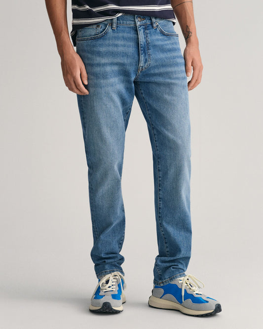 Slim Fit Jeans Mid Blue Worn In / 32X32