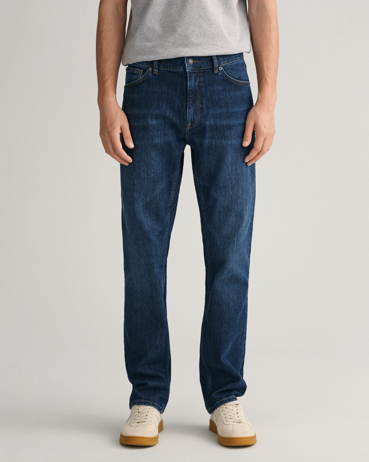 Regular Fit Jeans Dark Blue Worn In / 33/32