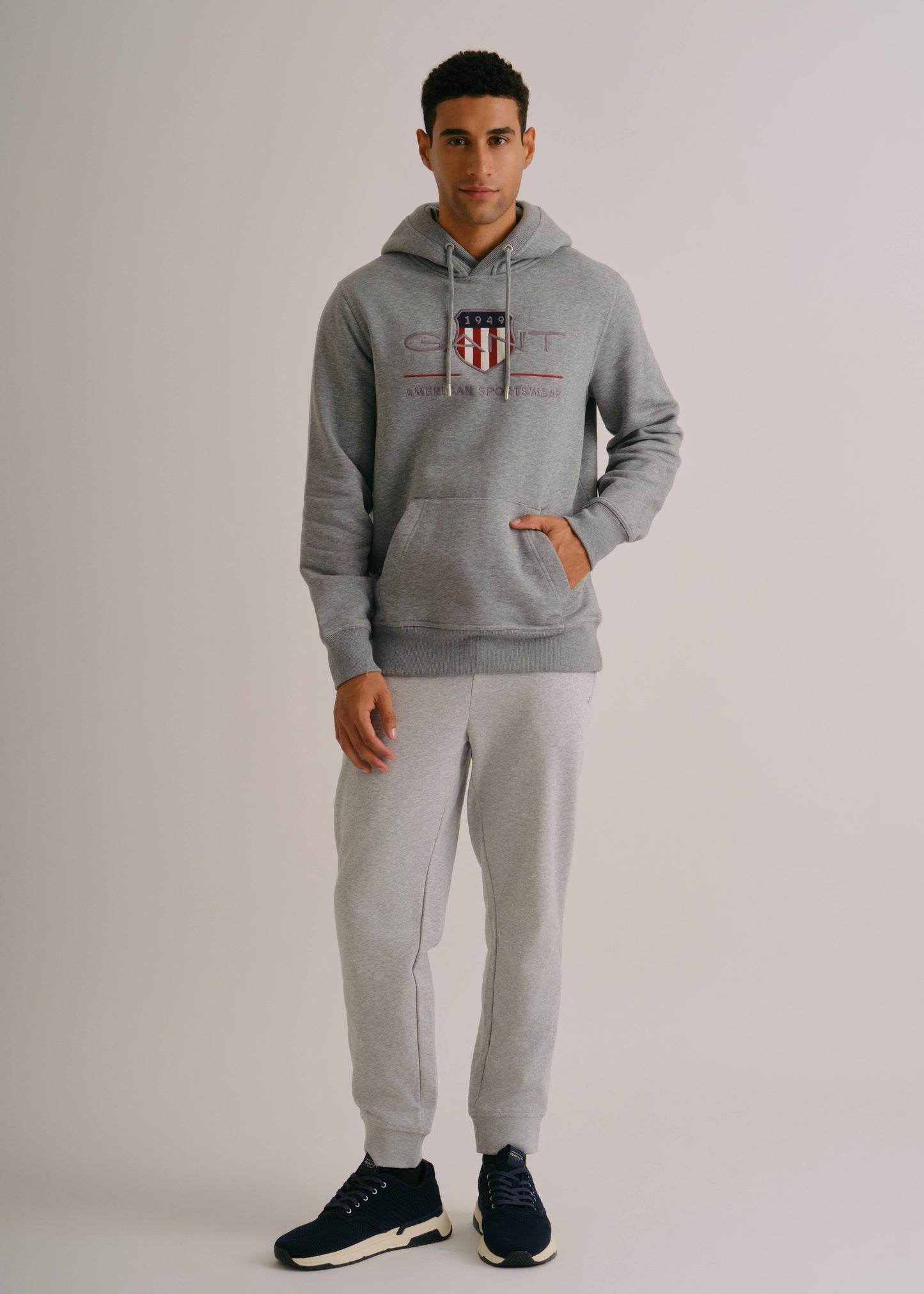 Archive Shield Hoodie Grey Melange / M