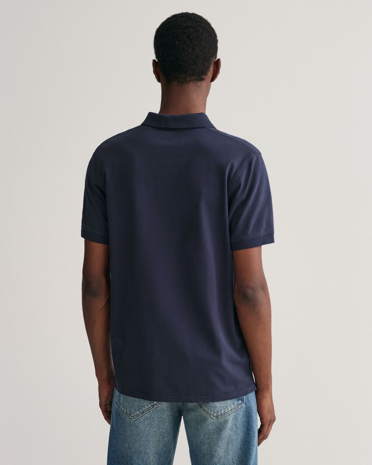 Contrast Piqué Polo Shirt S / Evening Blue